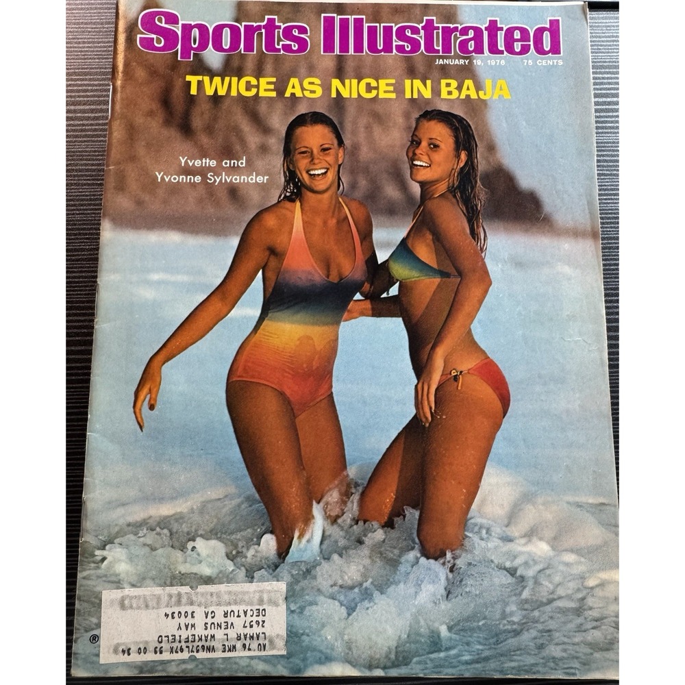 VTG Sports Illustrated Swimsuit Issue January 19, 1976 Yvette & Yvonne Sylvander